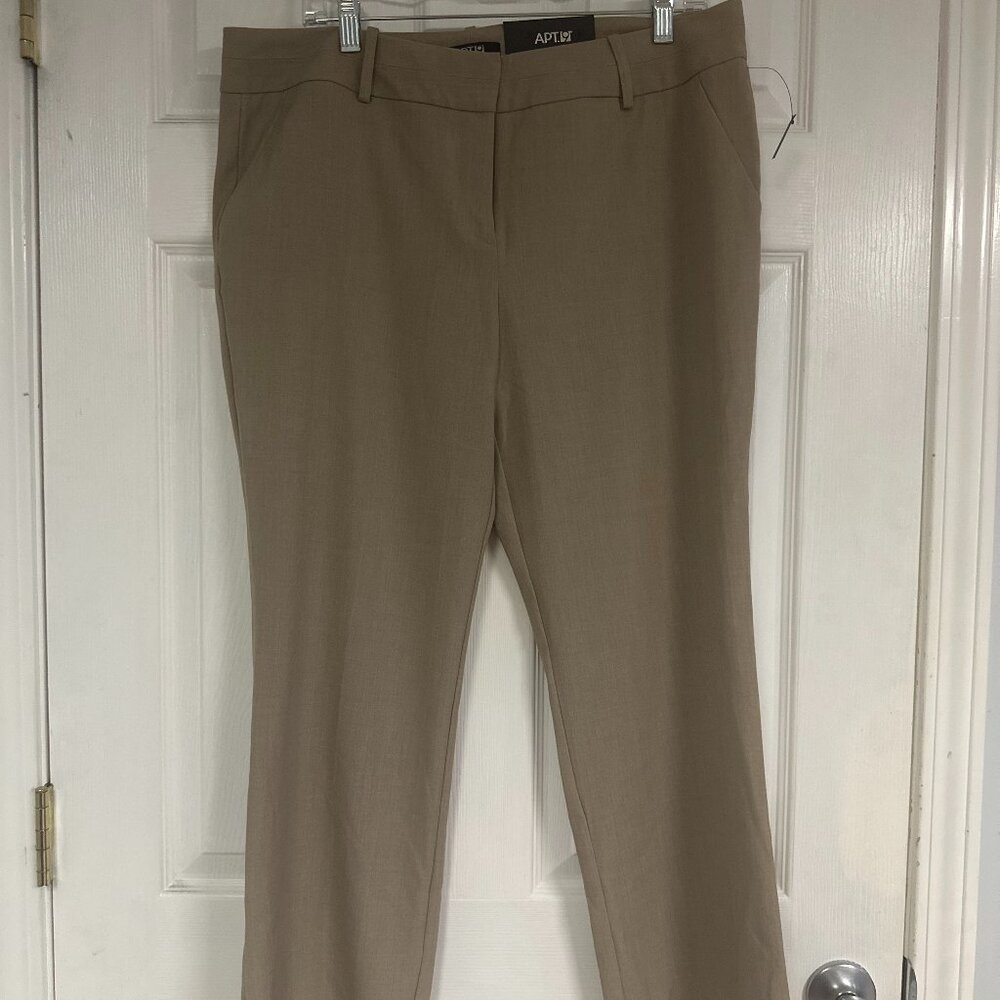 Apt 9 Straight Leg Mid Rise Slacks